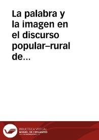La palabra y la imagen en el discurso popular–rural de Miguel Delibes
