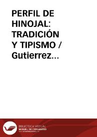 PERFIL DE HINOJAL: TRADICIÓN Y TIPISMO