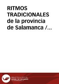 RITMOS TRADICIONALES de la provincia de Salamanca