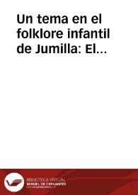 Un tema en el folklore infantil de Jumilla: El Matrimonio
