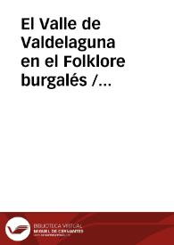 El Valle de Valdelaguna en el Folklore burgalés