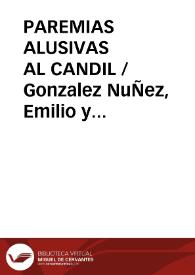PAREMIAS ALUSIVAS AL CANDIL