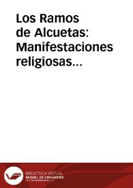 Los Ramos de Alcuetas: Manifestaciones religiosas populares en la Comarca de los Oteros (León)