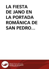 LA FIESTA DE JANO EN LA PORTADA ROMÁNICA DE SAN PEDRO AD VÍNCULA DE ECHANO - OLÓRIZ (NAVARRA)