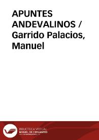APUNTES ANDEVALINOS