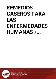 REMEDIOS CASEROS PARA LAS ENFERMEDADES HUMANAS