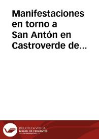 Manifestaciones en torno a San Antón en Castroverde de Campos
