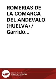ROMERIAS DE LA COMARCA DEL ANDEVALO (HUELVA)