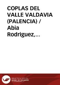 COPLAS DEL VALLE VALDAVIA (PALENCIA)