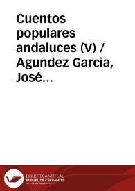 Cuentos populares andaluces (V)