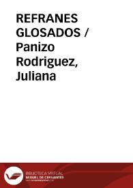 REFRANES GLOSADOS