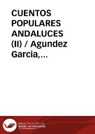 CUENTOS POPULARES ANDALUCES (II)