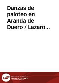 Danzas de paloteo en Aranda de Duero