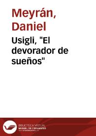 Usigli, 'El devorador de sueños'