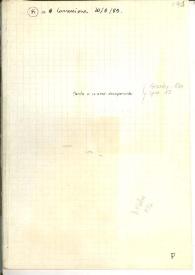 Canto a su amor desaparecido [Manuscrito]