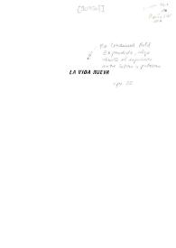 La vida nueva [Manuscrito]