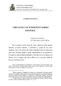 Cervantes y su intertextualidad española