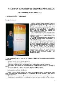 Calidad en su proceso de enseñanza-aprendizaje