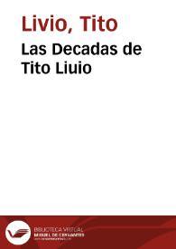 Las Decadas de Tito Liuio