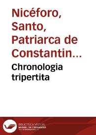 Chronologia tripertita