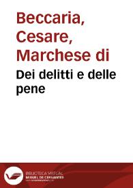 Dei delitti e delle pene