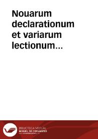 Nouarum declarationum et variarum lectionum resolutionumque iuris libri XXII