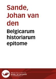 Belgicarum historiarum epitome