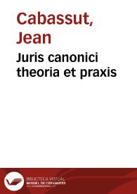Juris canonici theoria et praxis