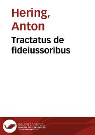 Tractatus de fideiussoribus