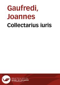Collectarius iuris