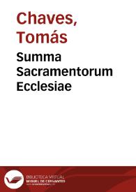 Summa Sacramentorum Ecclesiae