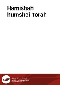 Hamishah humshei Torah