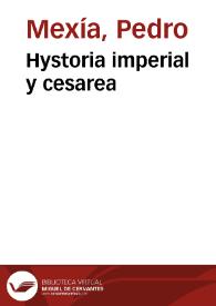 Hystoria imperial y cesarea