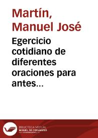 Egercicio cotidiano de diferentes oraciones para antes y despues de la confesion y comunion