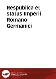 Respublica et status Imperii Romano-Germanici
