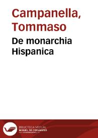 De monarchia Hispanica