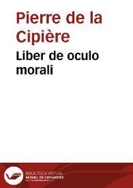 Liber de oculo morali