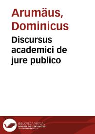Discursus academici de jure publico