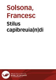 Stilus capibreuia[n]di
