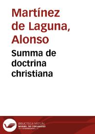 Summa de doctrina christiana