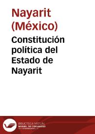 Constitución política del Estado de Nayarit