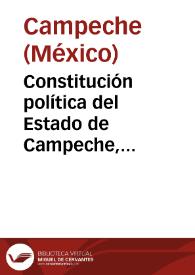 Constitución política del Estado de Campeche, septiembre de 1994