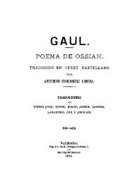 Gaul : poema de Ossian
