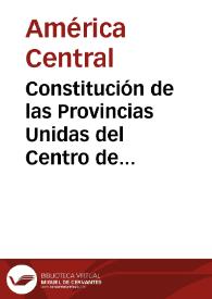 Constitución de las Provincias Unidas del Centro de América de 1824