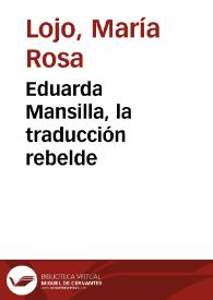Eduarda Mansilla, la traducción rebelde