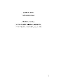 Vivir de la pluma: 24 cartas inéditas de Salvador Rueda y Rubén Darío a Leopoldo Alas, 'Clarín'