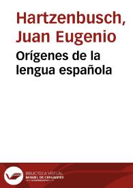 Orígenes de la lengua española