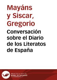 Conversación sobre el Diario de los Literatos de España