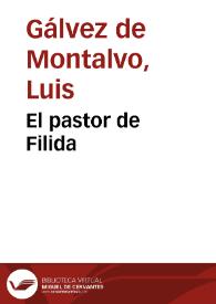 El pastor de Filida