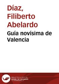 Guía novísima de Valencia